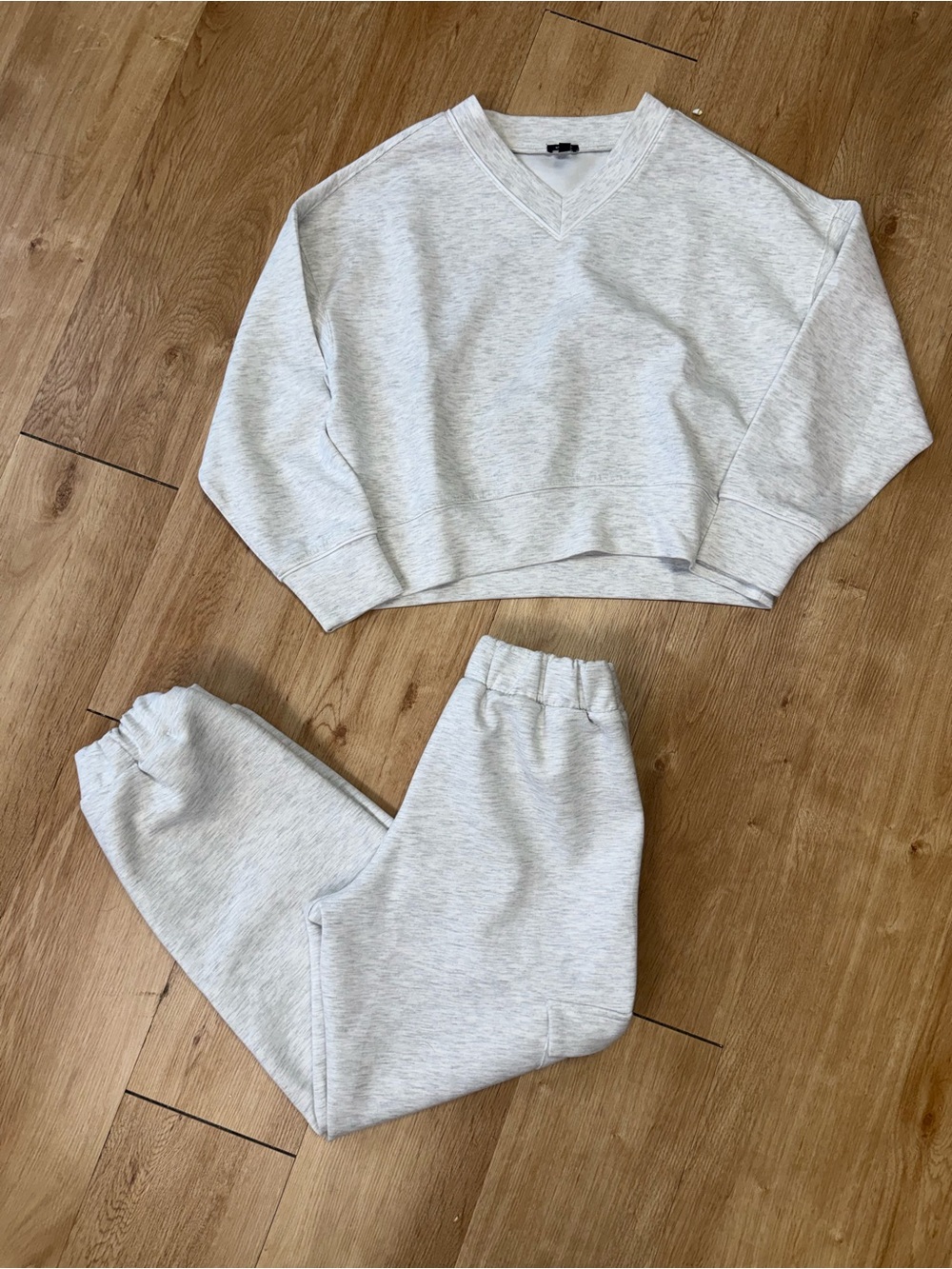 Light Gray Sweatshirt & Jogger Set